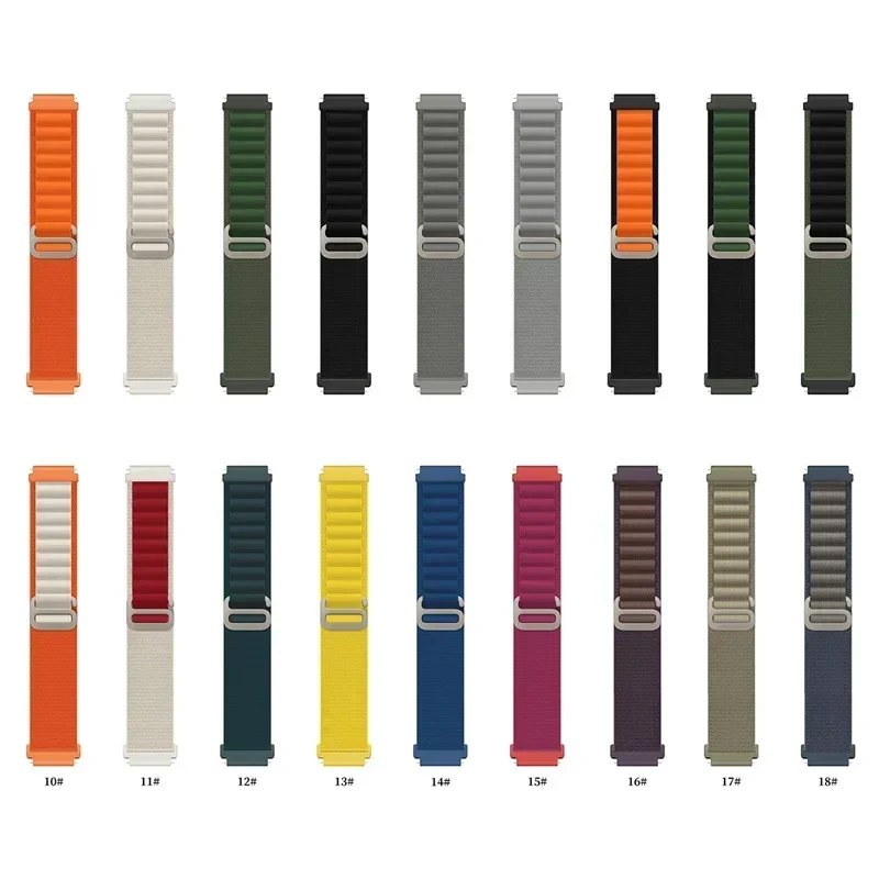 Xiaomi Smartwatch S4 Accessories - Alpine LoopสําหรับSamsung Samsung Galaxyนาฬิกา7/FE/6/5Pro/4 Classic/XiaomiนาฬิกาS4สร้อยข้อมือไนลอนRedmiนาฬิกา5 Active/Lite