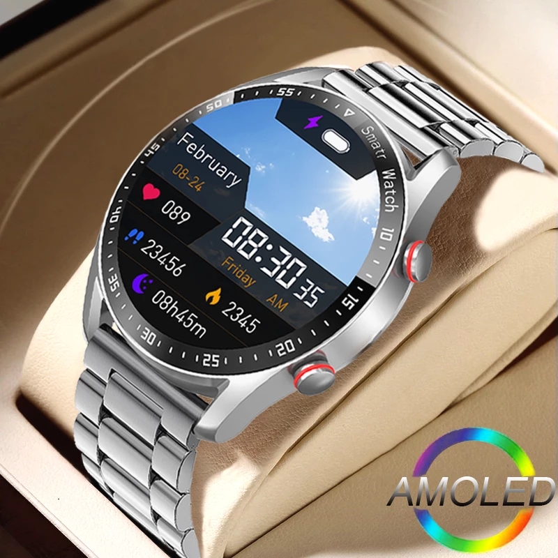 Smartwatch Face - ECG + PPG บลูทูธสมาร์ทนาฬิกาผู้ชายเลเซอร์สุขภาพความดันโลหิตฟิตเนสกีฬานาฬิกาผู้ชายกีฬากันน้ํา Smartwatch +