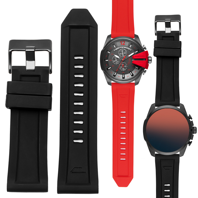 Xiaomi Smartwatch S4 Accessories - สําหรับดีเซลสายนาฬิกา DZ4318/4323/4283/ 4476/4427/7395/4496 กันน้ําและเหงื่อซิลิโคนผู้ชายสาย 24 26