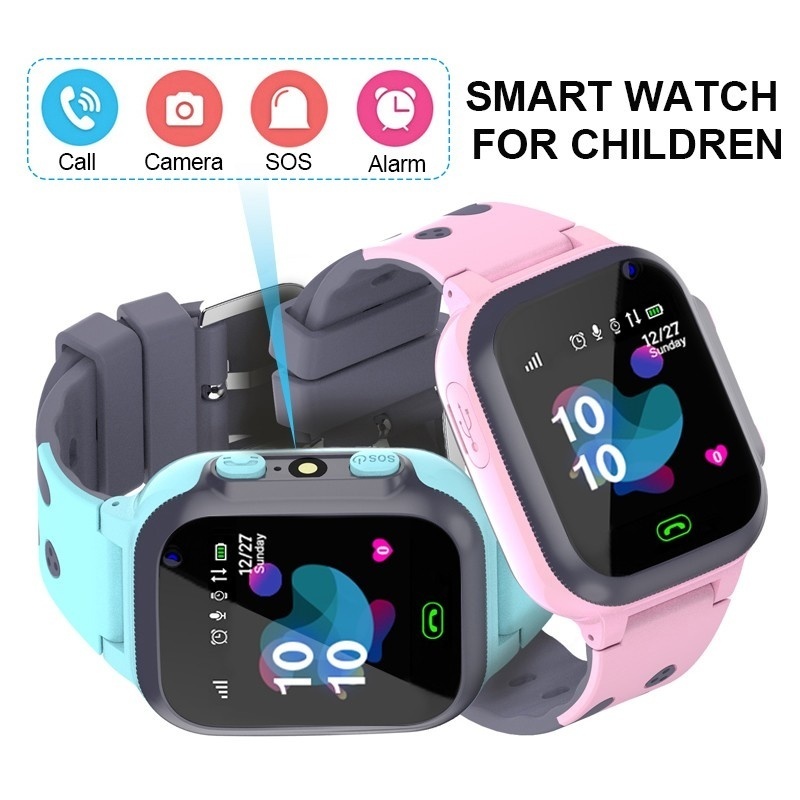 Smartwatch Touch - เด็กดูสมาร์ทนาฬิกาอัจฉริยะกันน้ําสําหรับเด็กหนุ่มๆสาวๆของขวัญที่มีหน้าจอสัมผัสกล้องปลุก SOS โทรตําแหน่งติดตาม