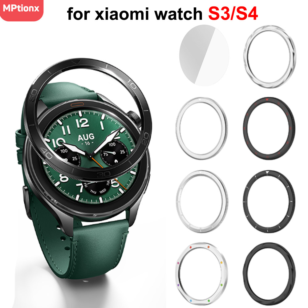 Xiaomi Smartwatch S4 Accessories - แหวนฝาโลหะสําหรับ Xiaomi นาฬิกา S4/S3 เปลี่ยนนาฬิกาสําหรับ Xiaomi