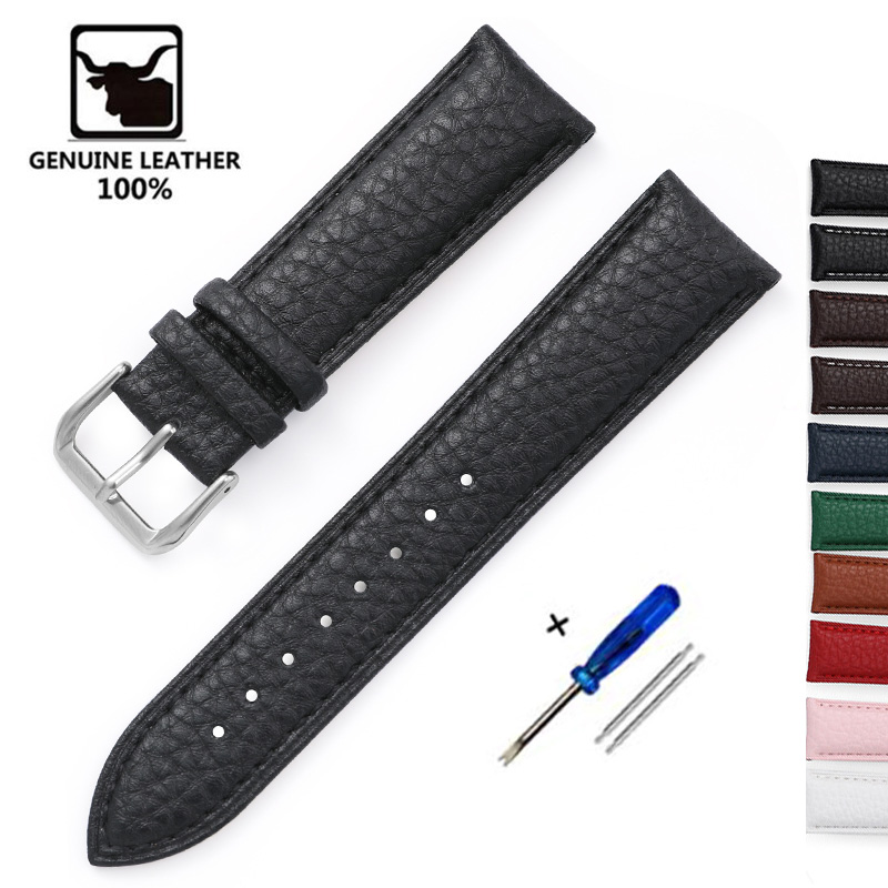 Nylon Nato Strap - รูปแบบลิ้นจี่หนังนุ่มสร้อยข้อมือ 14 มม.16 มม.18 มม.20 มม.22