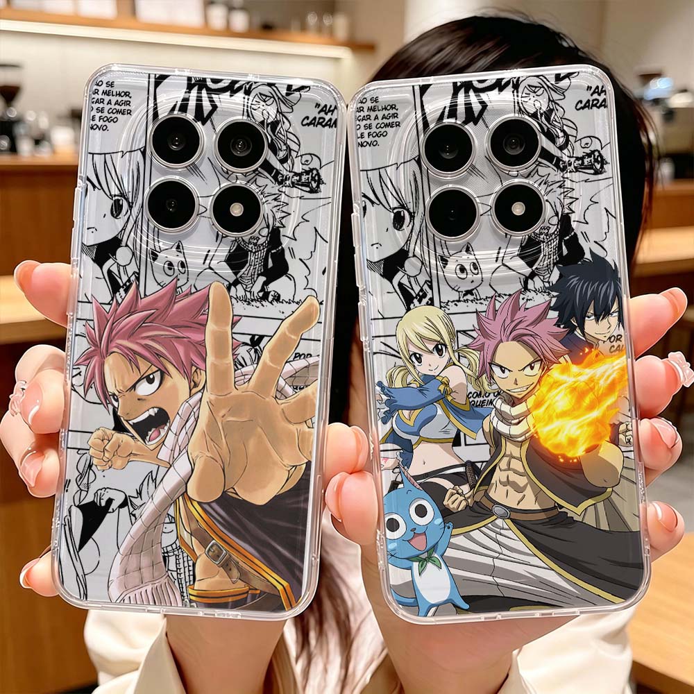 Xiaomi Redmi Note 14 - เคสโทรศัพท์ใสป้องกัน FAIRY TAIL Natsu สำหรับ Xiaomi