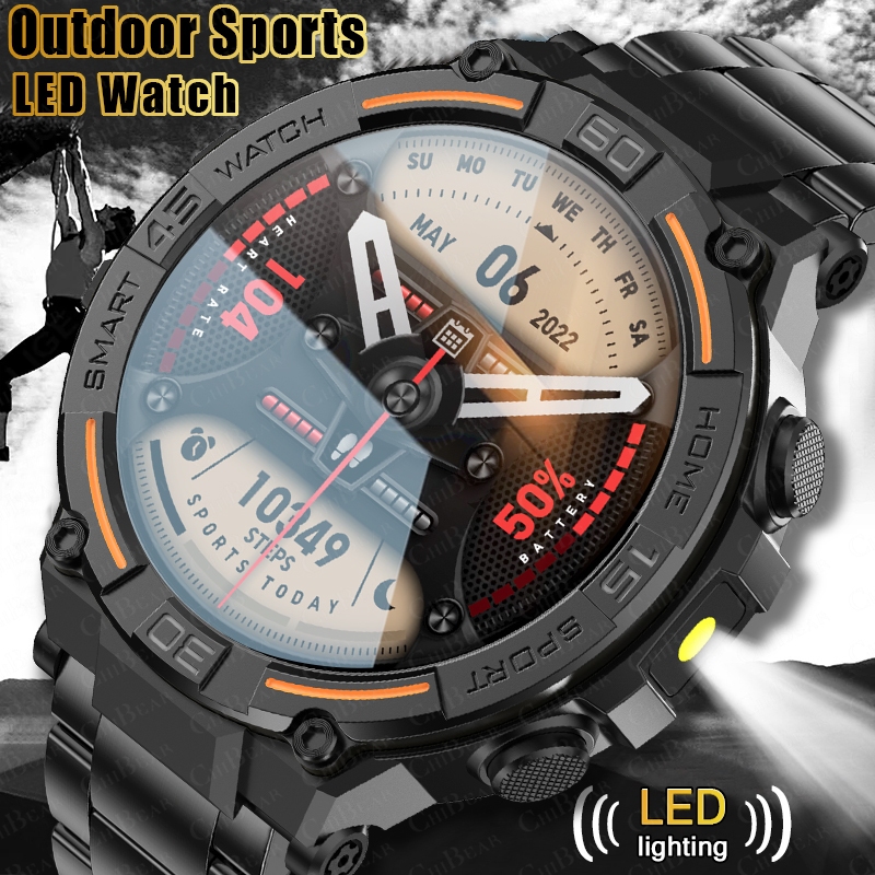 Smartwatch X2 - นาฬิกาสมาร์ทวอทช์ทหารสำหรับผู้ชาย ทนทาน กันน้ำ รองรับ GPS สำหรับเล่นกีฬาและออกกำลังกาย
