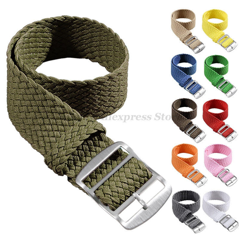 Nylon Nato Strap - ไนลอนทอสําหรับ Perlon นาฬิกาคุณภาพสูงแฟชั่น 14 มม.16 มม.18