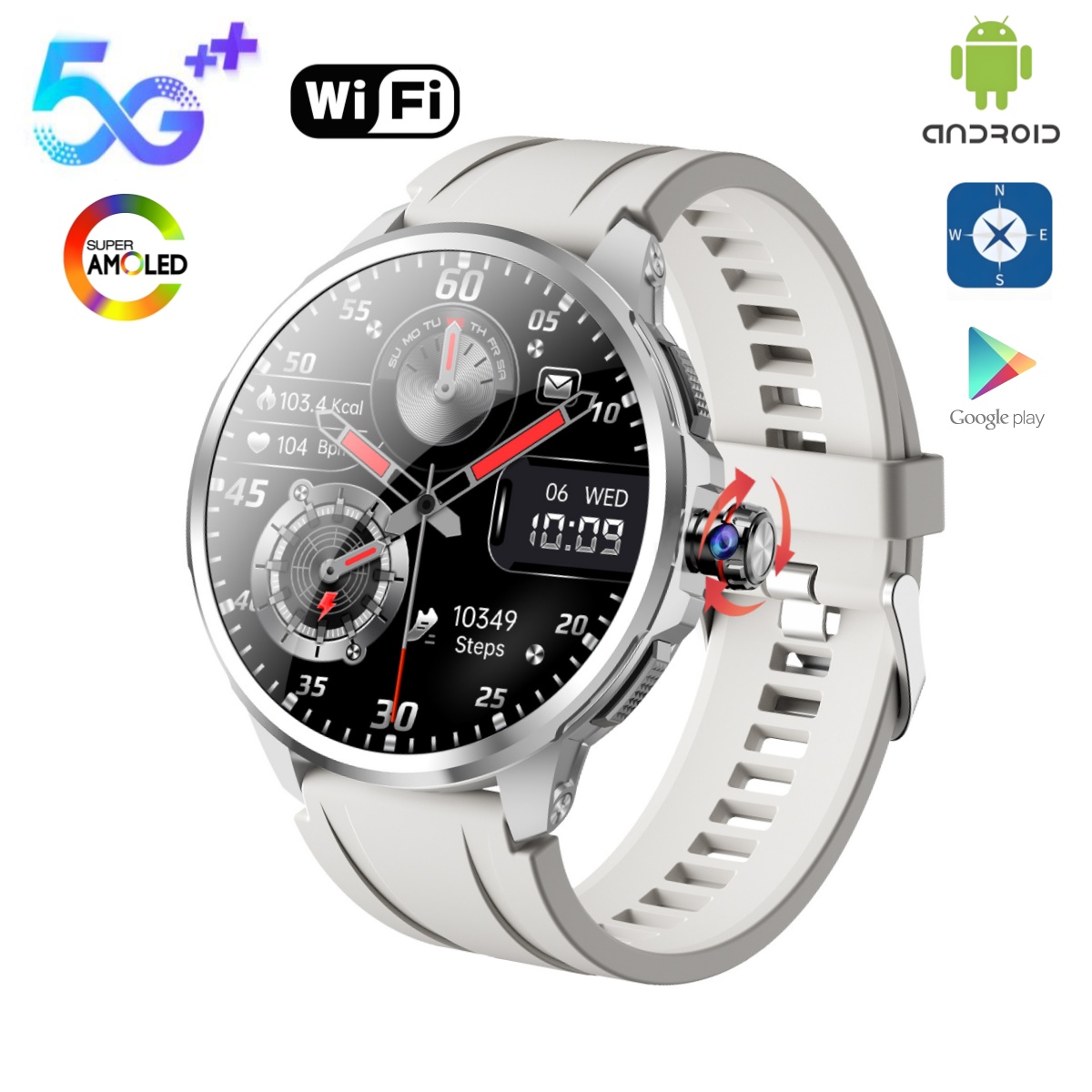 Smartwatch Instagram - 4G 5G LTE ระบบ Android 1.95