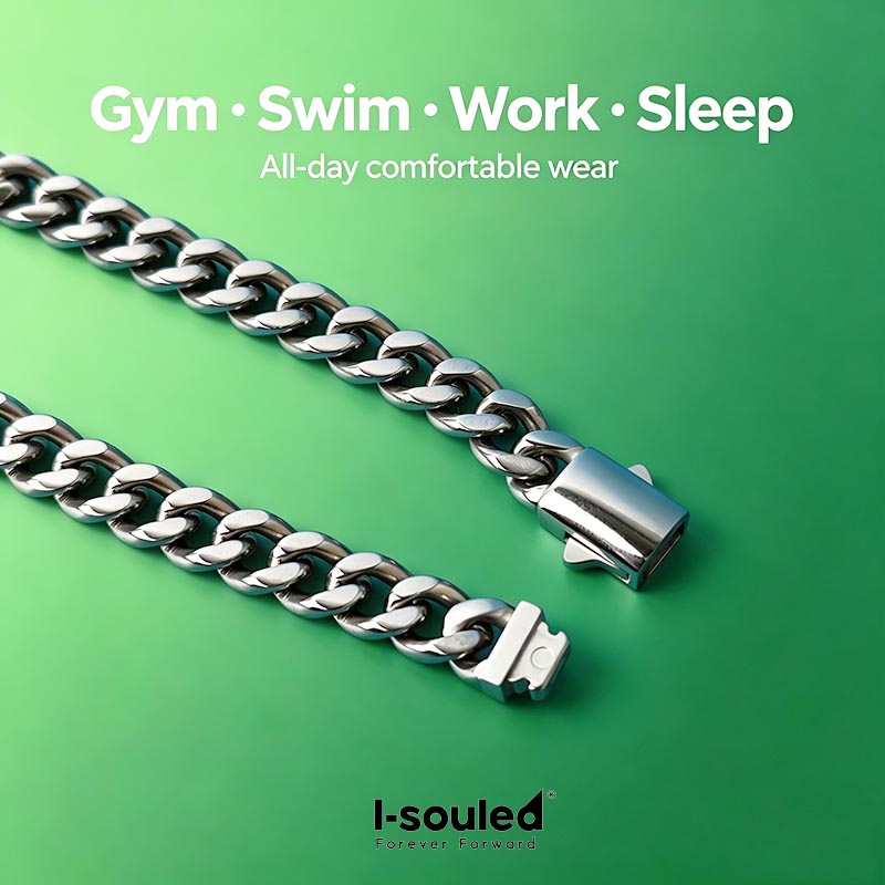 สร้อยข้อมือไทเทเนียมแบบ Cuban  - Ceramic Link Bracelet บทวิจารณ์และราคา