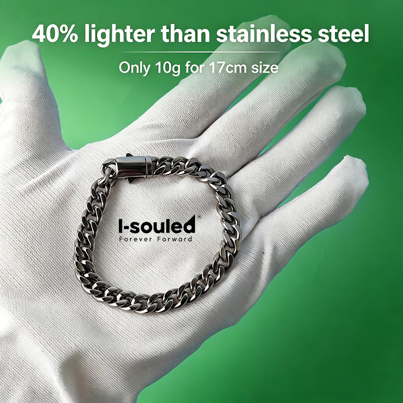 สร้อยข้อมือไทเทเนียมแบบ Cuban  - Ceramic Link Bracelet บทวิจารณ์และราคา