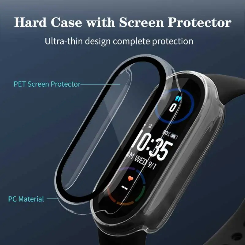 กระจกนิรภัย + PCสําหรับXiaomi  - Smart Watch Accessories บทวิจารณ์และราคา
