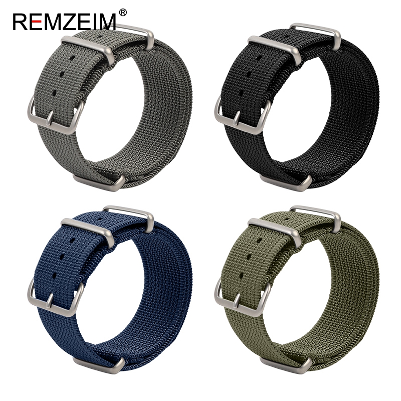 ใหม่Ribbedไนลอนสายนาฬิกา 18 มม - Nylon Nato Strap บทวิจารณ์และราคา