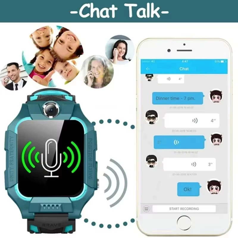 เด็กใหม่นาฬิกาสมาร์ท SOS นาฬิก - Smartwatch Id บทวิจารณ์และราคา