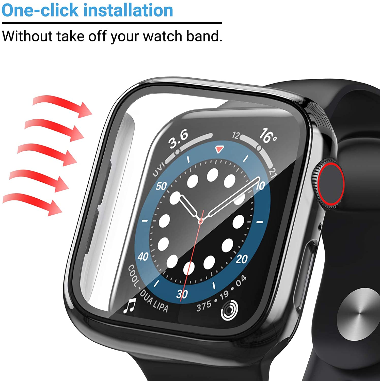 แก้ว + ฝาครอบสําหรับ Apple Wat - Apple Smartwatch Accessories บทวิจารณ์และราคา