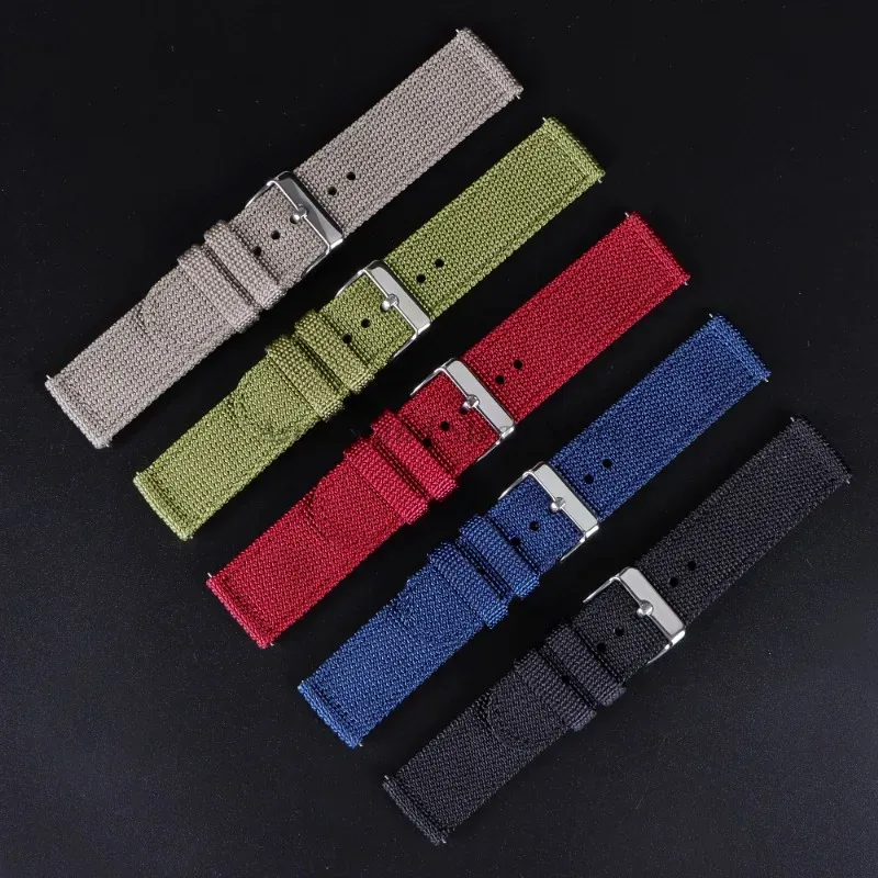 18 20 22 24 มม.ผ้าใบไนลอน QUIC - Nylon Nato Strap บทวิจารณ์และราคา