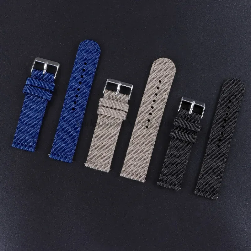 18 20 22 24 มม.ผ้าใบไนลอน QUIC - Nylon Nato Strap บทวิจารณ์และราคา