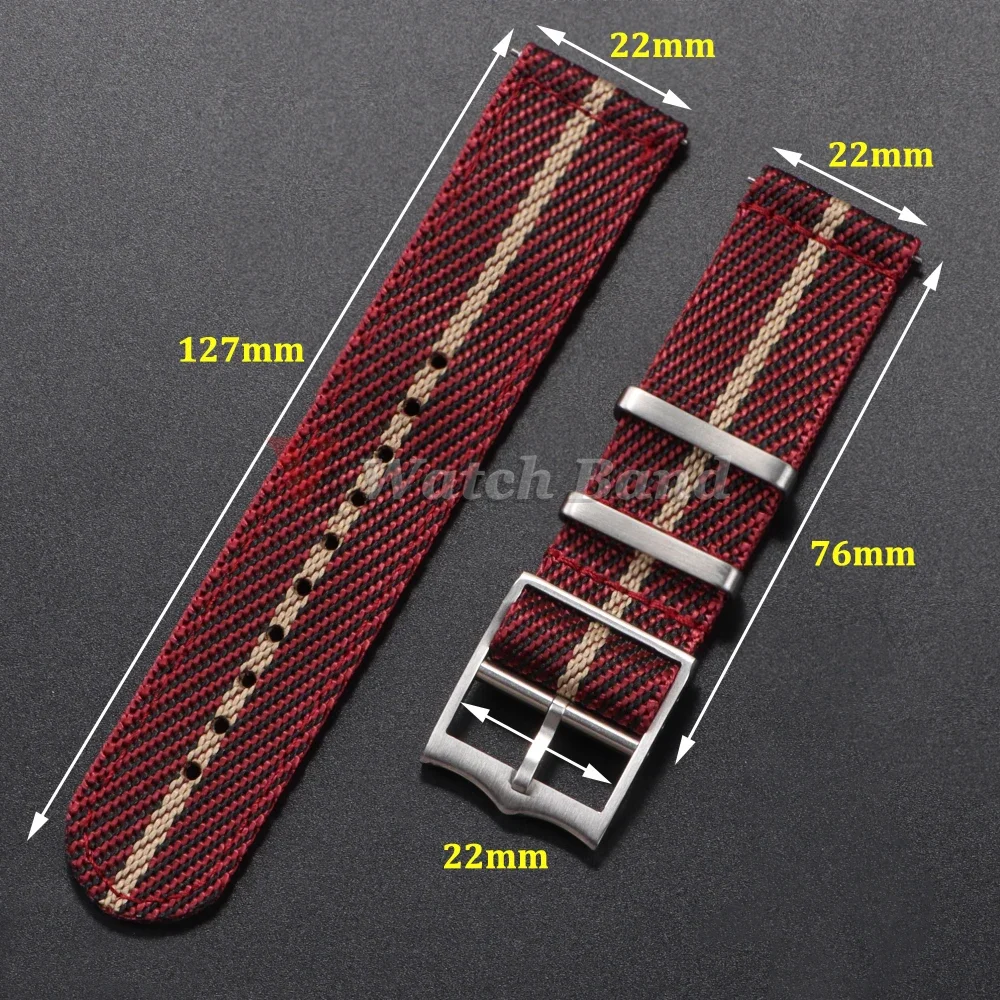 20 22 มม.ไนลอนสําหรับ TUDOR สํ - Nylon Nato Strap บทวิจารณ์และราคา