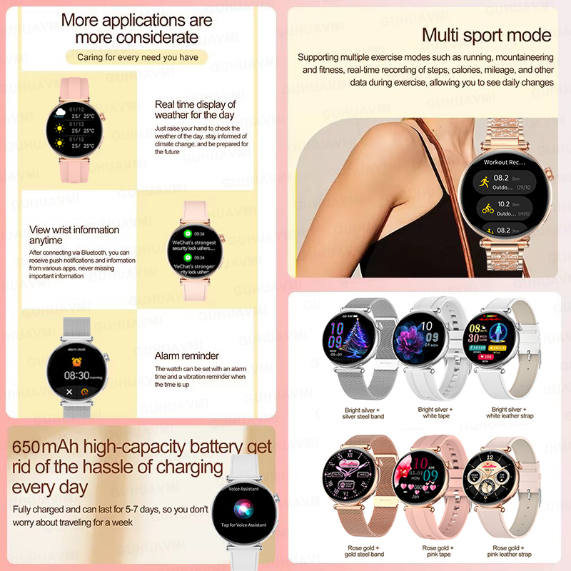 สมาร์ทวอทช์ใหม่ขนาด 1.27 นิ้ว  - Smartwatch Custom บทวิจารณ์และราคา