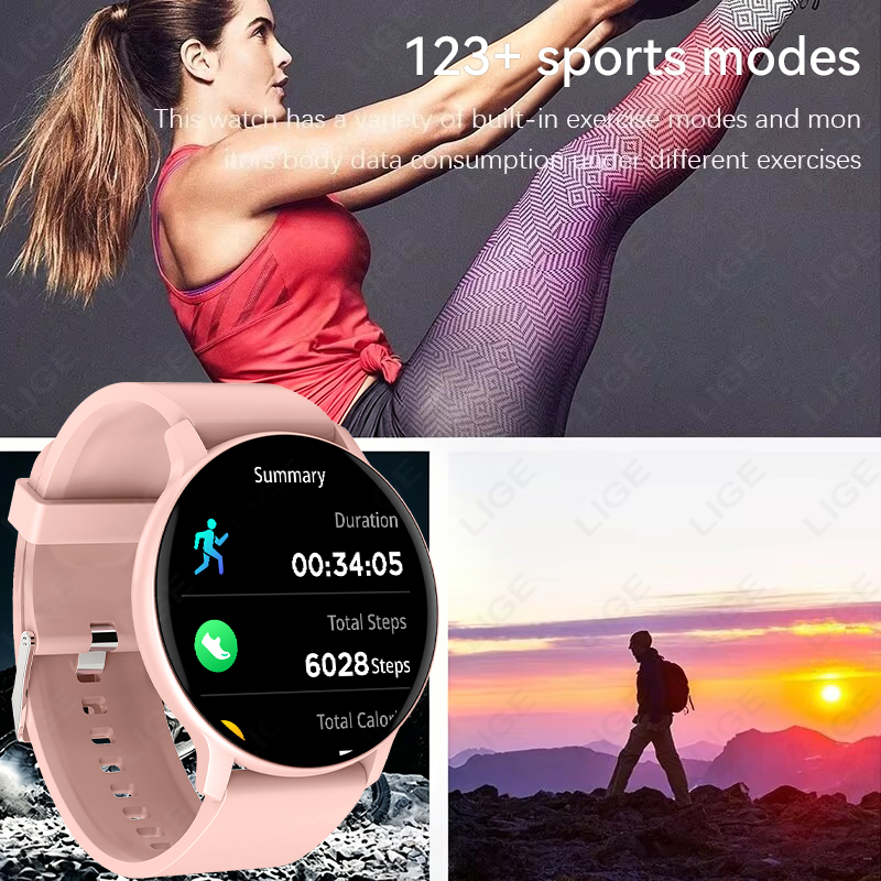 LIGE 2026 สมาร์ทวอทช์ DIY หน้า - Smartwatch Face บทวิจารณ์และราคา
