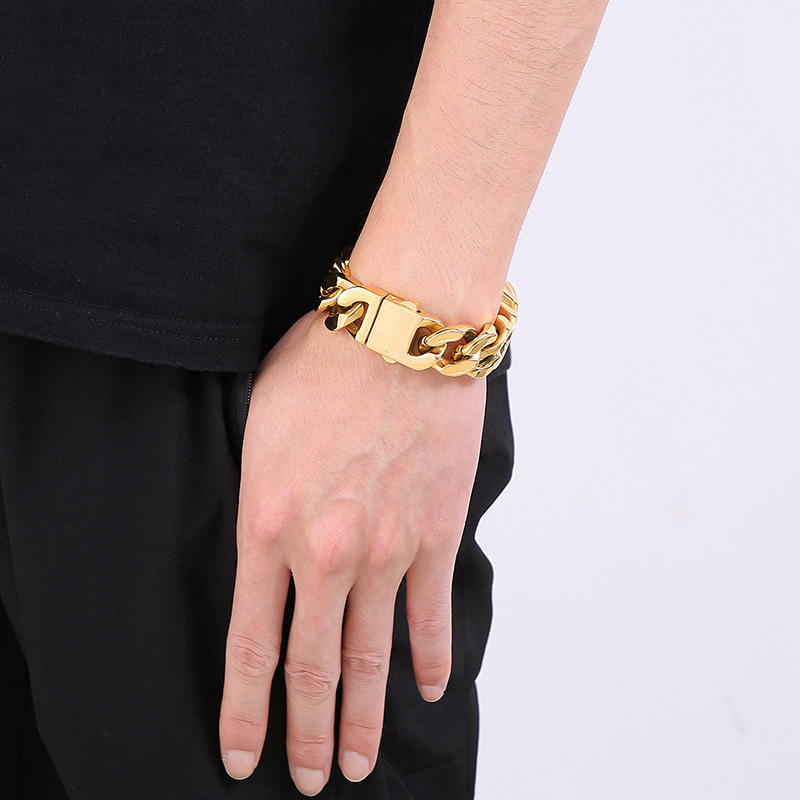 สร้อยข้อมือโซ่โค้งสไตล์คิวบาแน - Ceramic Link Bracelet บทวิจารณ์และราคา
