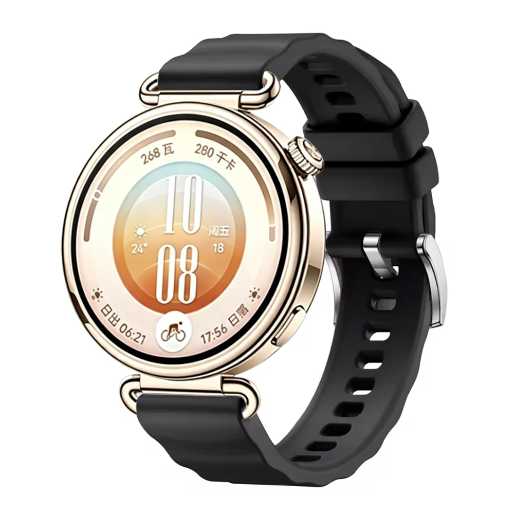 สายซิลิโคนลายคลื่นขนาด 18 มม.  - Smartwatch X2 บทวิจารณ์และราคา