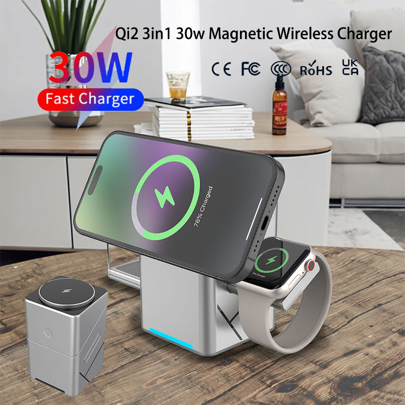 แท่นชาร์จไร้สายแบบหมุนได้ 15W  - Smartwatch Touch บทวิจารณ์และราคา