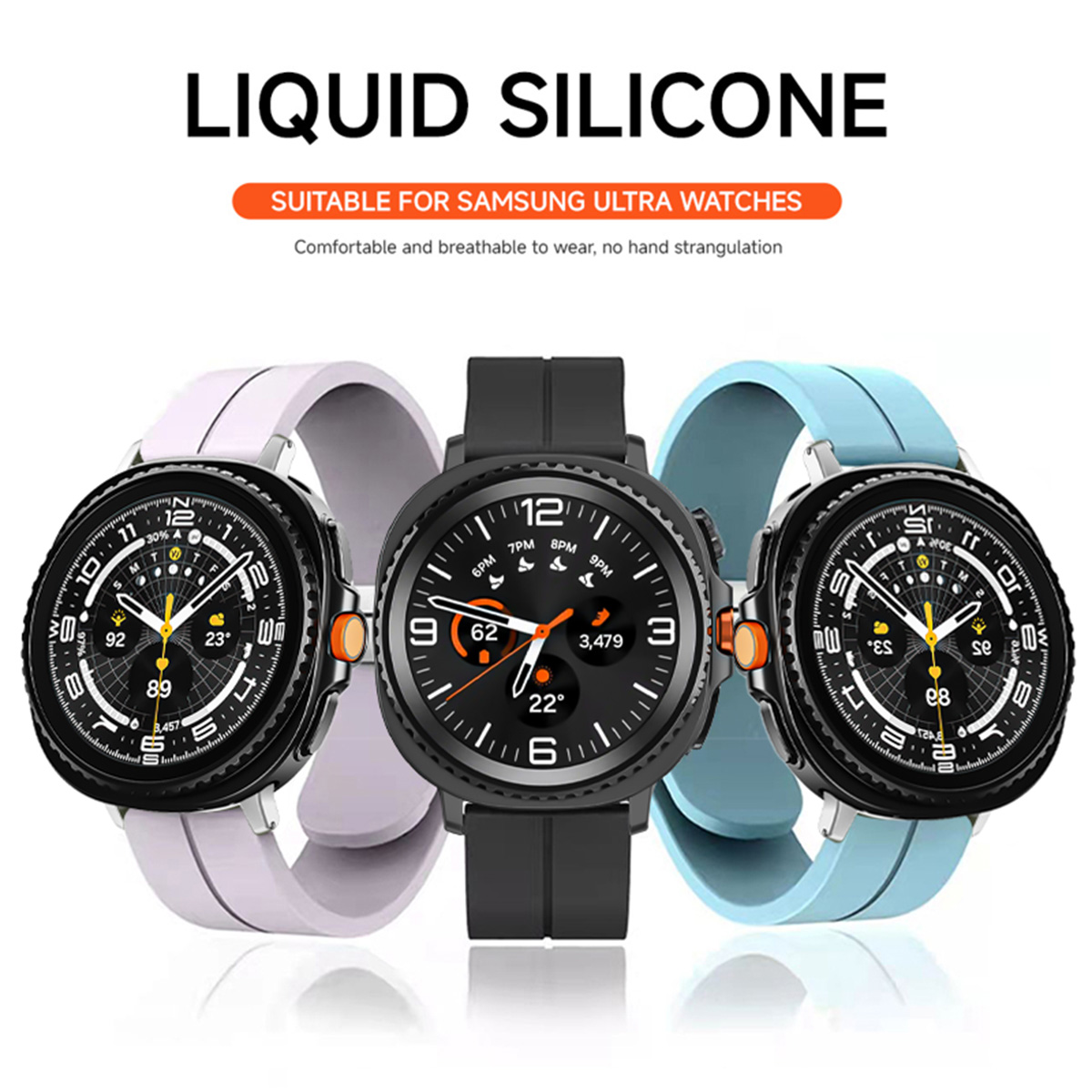 สายซิลิโคนสําหรับ Samsung Gala - Samsung Smartwatch Ultra Accessories บทวิจารณ์และราคา