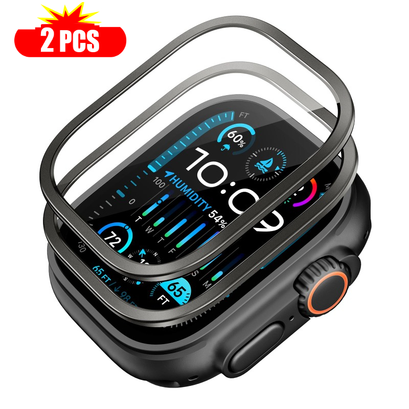 กระจกนิรภัย 2 ชิ้น สำหรับ Appl - Smart Watch Accessories บทวิจารณ์และราคา