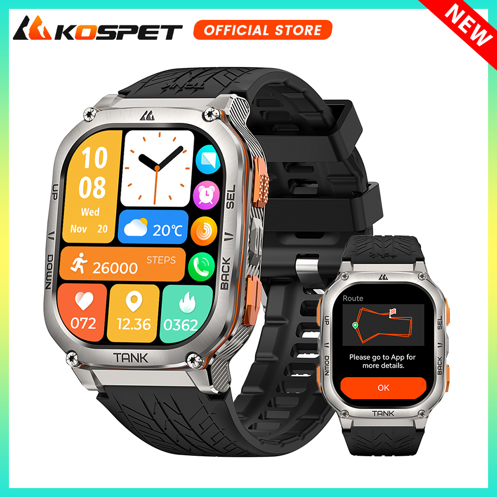 KOSPET TANK M3 Ultra GPS สมาร์ - Smartwatch X2 บทวิจารณ์และราคา