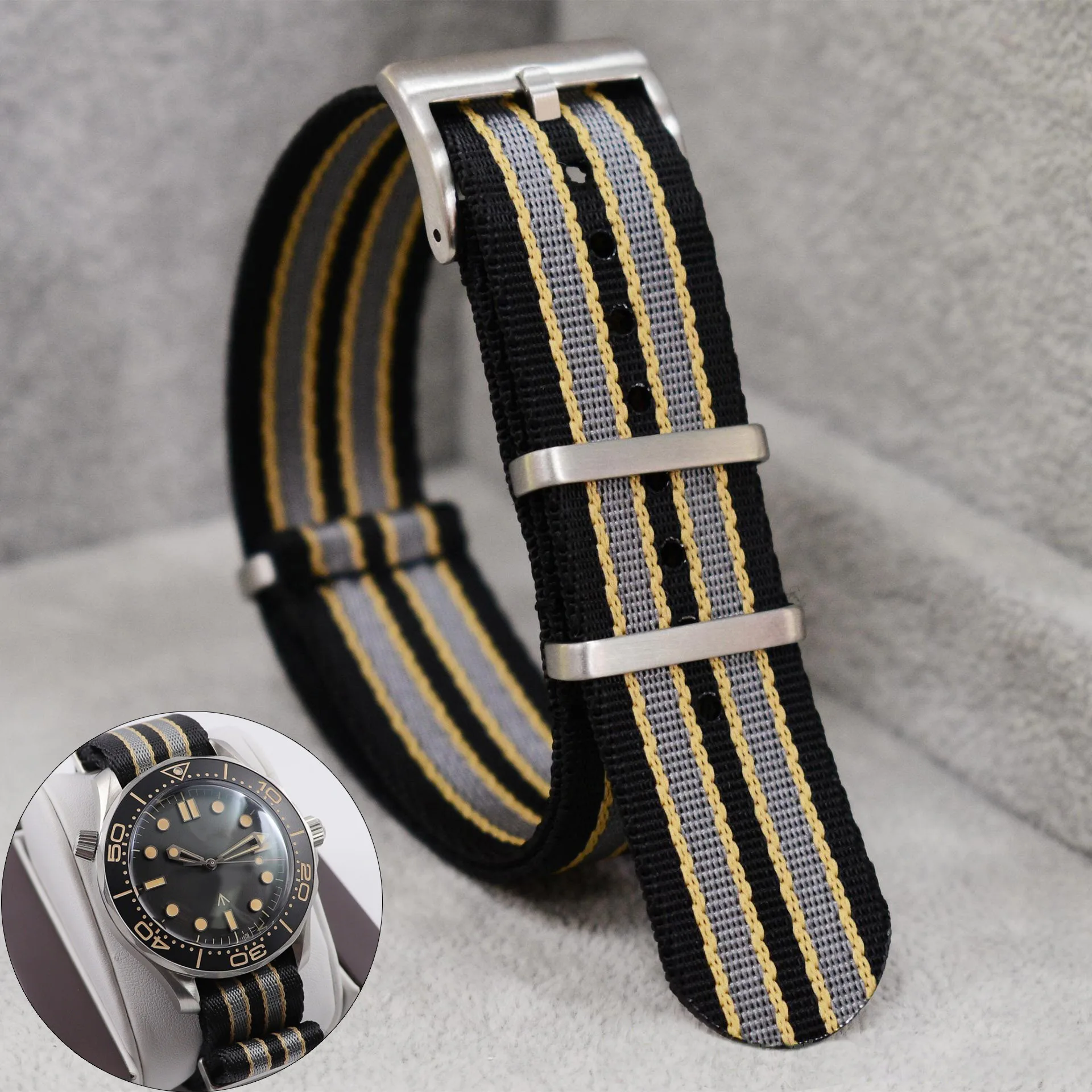 สายนาฬิกาไนลอน 20 มม.สําหรับ O - Nylon Nato Strap บทวิจารณ์และราคา